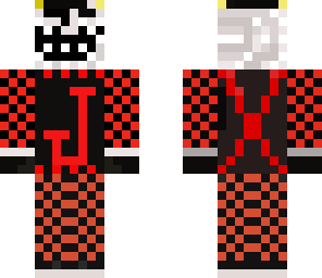 troll jester red and black checkerboard style