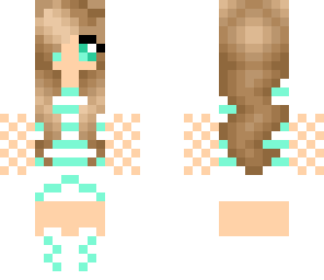 light teal girl
