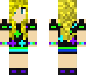 neon dance girl