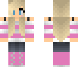 pink striped girl edited