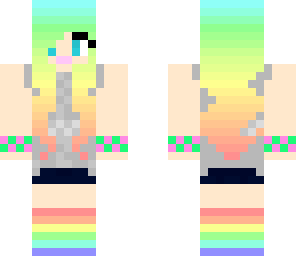 rainbow hair girl