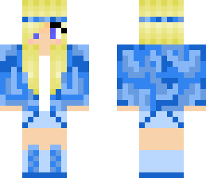 military girl bleu