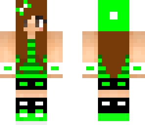 green summer girl