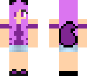 purple wolf girl