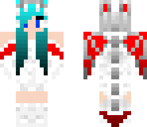 blue hair dragon girl