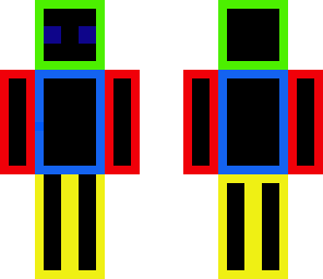 colorful block guy