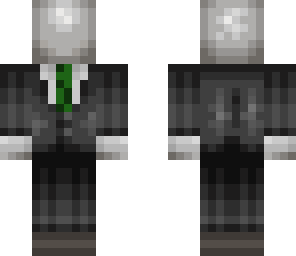 slender with green tie