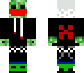 creeper with hood on