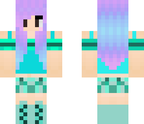 light purple haired girl