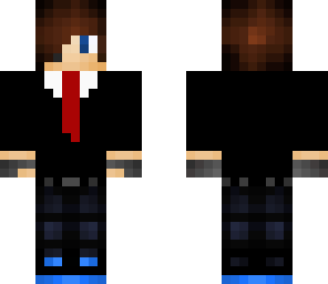 cool teen in suit