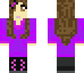 cute purple girl