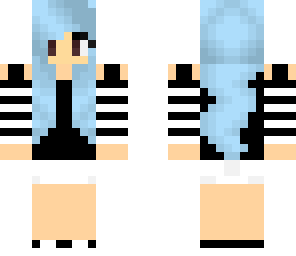 blue haired girl