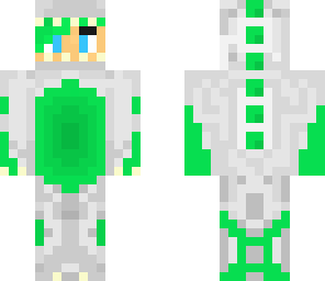 dinoskin white green