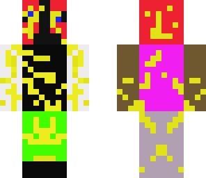 messed up multicolored ninja creper