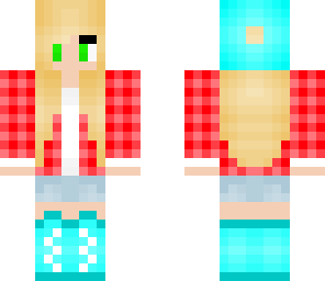 red plaid girl