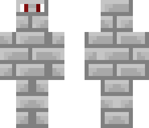stone brick with eyes