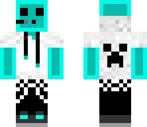 cool neon blue slime