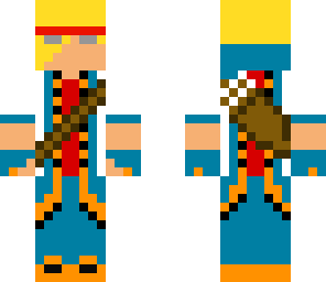 awesome teen blonde archer