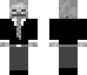 skeleton in a suit