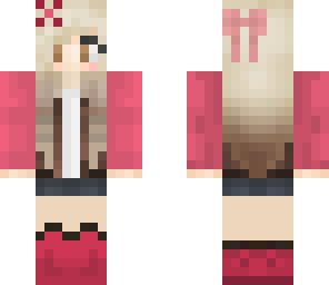 pink jacket girl