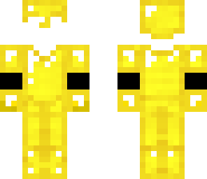 gold armour suit with gloves