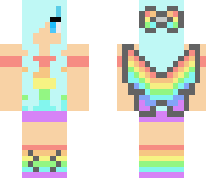 rainbow butterfly girl