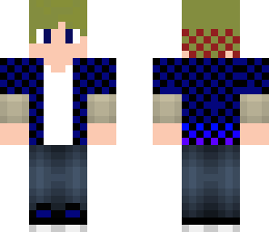 blue and red boy