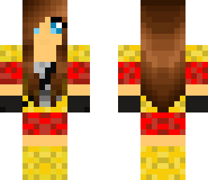 gold armor girl