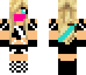 piink and black ninja girl