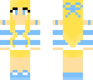 blonde and blue girl