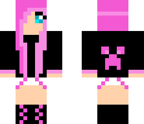 creeper girl pink
