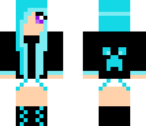 creeper girl blue