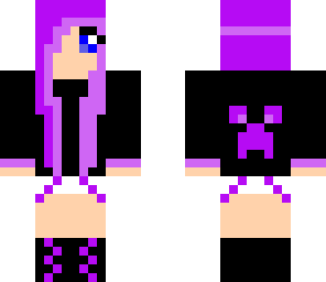 creeper girl purple