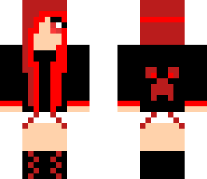 creeper girl red