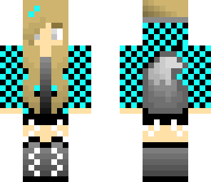 checkered wolf girl