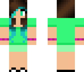 blue dip-dye girl