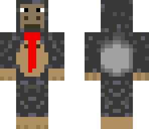 gorilla with a tie