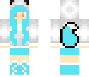blue cat girl