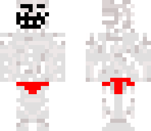 troll face in baithing suit