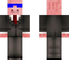 pig in a suit with blue shades