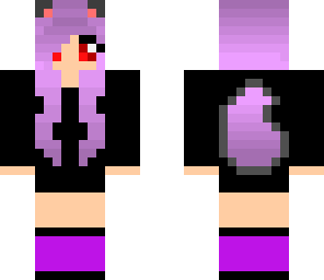 purple wolf girl