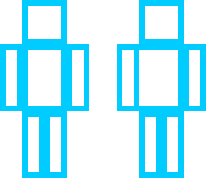 skin azul y blanca