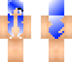 blue haired girl test