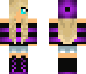 cute purple girl