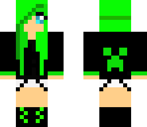 lime green girl