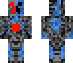 evil blue creeper cyborg