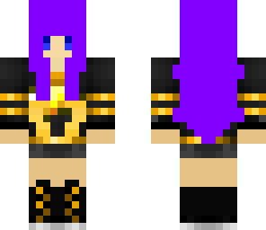chica de pelo violetta