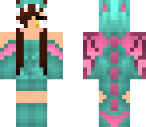 cotton candy dragon girl