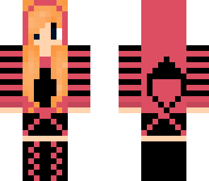 pink and black cat girl