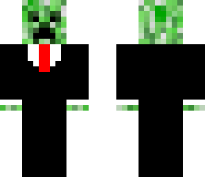creeper with red tie suit